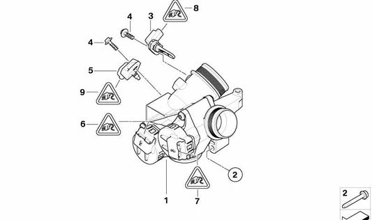 Caja de enchufe OEM 12527804312 para MINI R56, Clubman R55. Original MINI.
