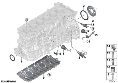 Non-return valve for various BMW and MINI models and series (OEM 11667620923). Original BMW.
