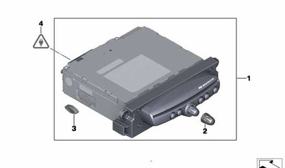 Botón giratorio OEM 65123456391 para MINI R56 LCI, Clubman R55 LCI, Cabrio R57 LCI, Coupé R58, Roadster R59, Countryman R60, Paceman R61. Original MINI.