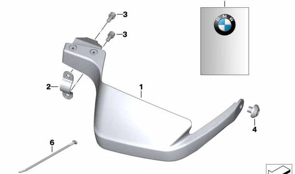 Separador OEM 32717659838 para BMW Motorrad F 650 GS (FR13), F 650 GS Dakar (FR13), G 650 GS y G 650 GS Sertão (GR13). Compatible con varios modelos de manillares. Original BMW Motorrad.