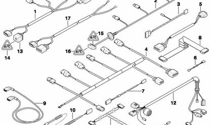 Active Steering Sensor Wiring Kit for BMW 5 Series E60N, E61N, 6 Series E63N (OEM 61129122278). Original BMW.