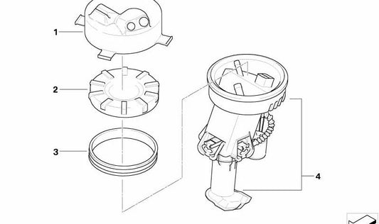 Pompe à essence OEM 16147723464 pour BMW Motorrad F 650 GS, F 650 CS, G 650 GS, G 650 GS SERTão ... et plus. BMW original Motorrad.