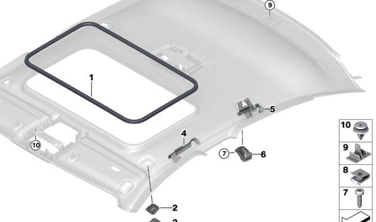 Rechtshalterung für BMW F36 (OEM 51167311210). Original BMW