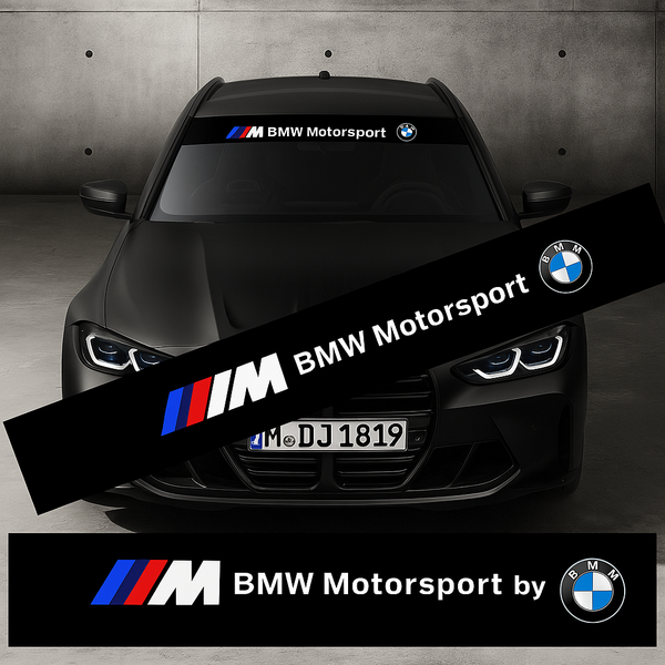 Vinilo Parabrisas BMW Motorsport ///M – Dominio Visual y Puro ADN Racing