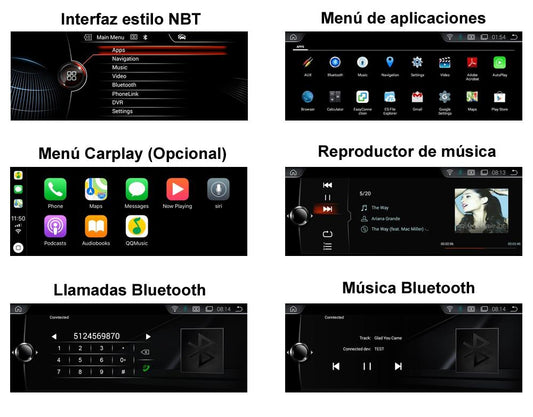 Pantalla Radio Android Para Bmw Serie 3 E90 E91 E92 E93 Sin Pantalla De Série ¡cámara Trasera