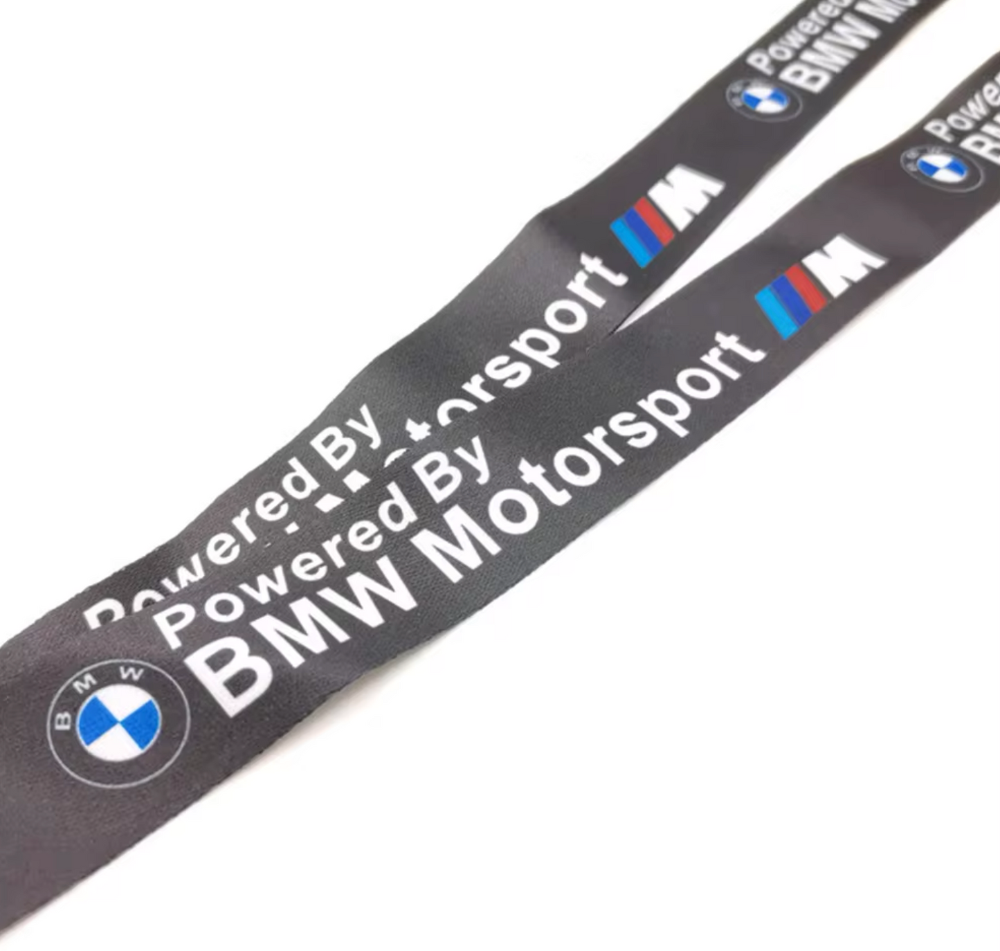 BMW Motorsport Keychain Lanyard with Safety Clasp and Metal Hook