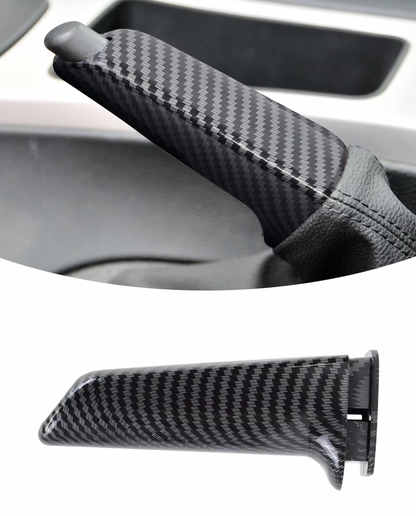 Couvercle de levier de frein à main pour BMW F2X, F3X, E6X, F8X - Effet de carbone ou noir vif