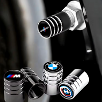 Aluminum Tire Valve Caps for BMW - Set of 4 (Colors: Red, Black, Silver)