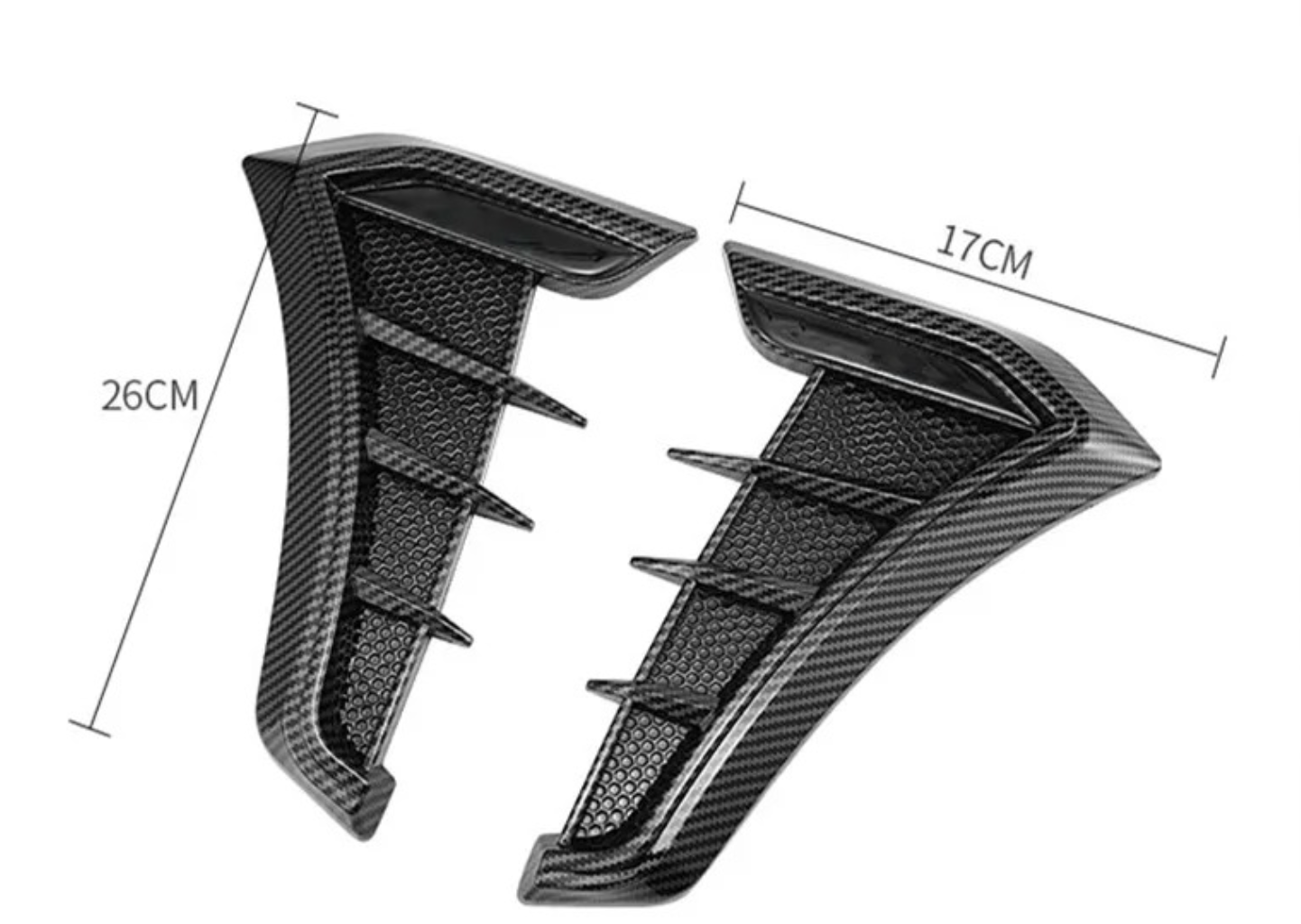 Imitación Entradas de Aire para Aleta Delantera BMW ///M – Negro o Efecto Carbono