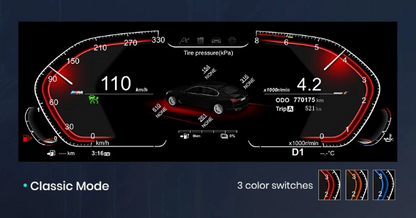 LCD digital instrument marker panel for BMW F07 (GT), F10, F11, F18, F06, F12, F13, F01, F02, F03, F25, F26, F15, F16, F16