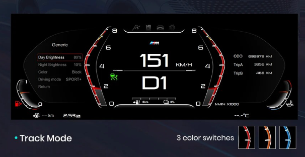 TABLE PANEL INSTRUMENT MARKER LCD for BMW 5 Series, Series 6 (E60, E61, E63, E64)