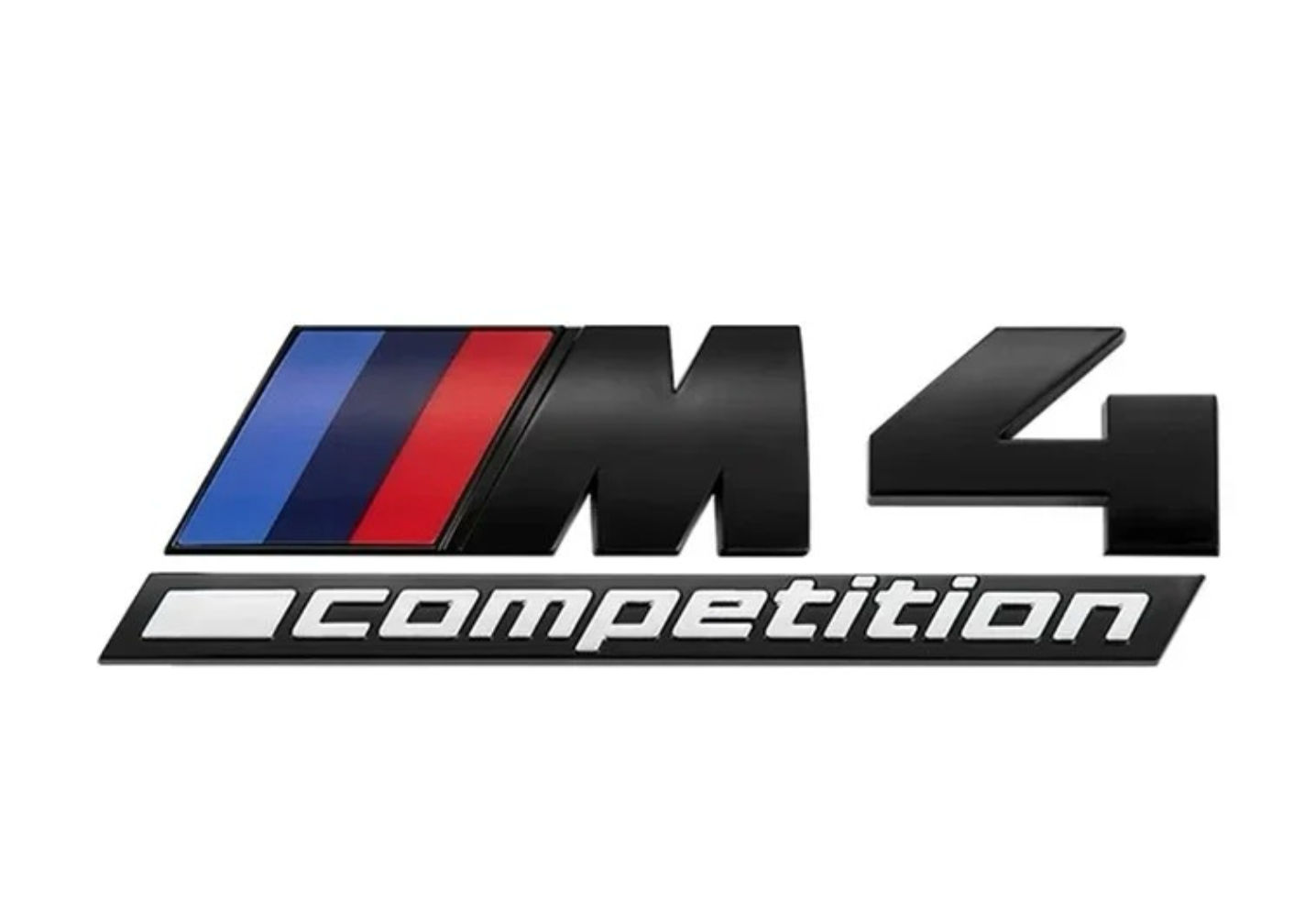 Emblema traseiro /// m concorrência (M1, M2, M3, M4, M5, M6 e M7) em Black - BMW Compatível