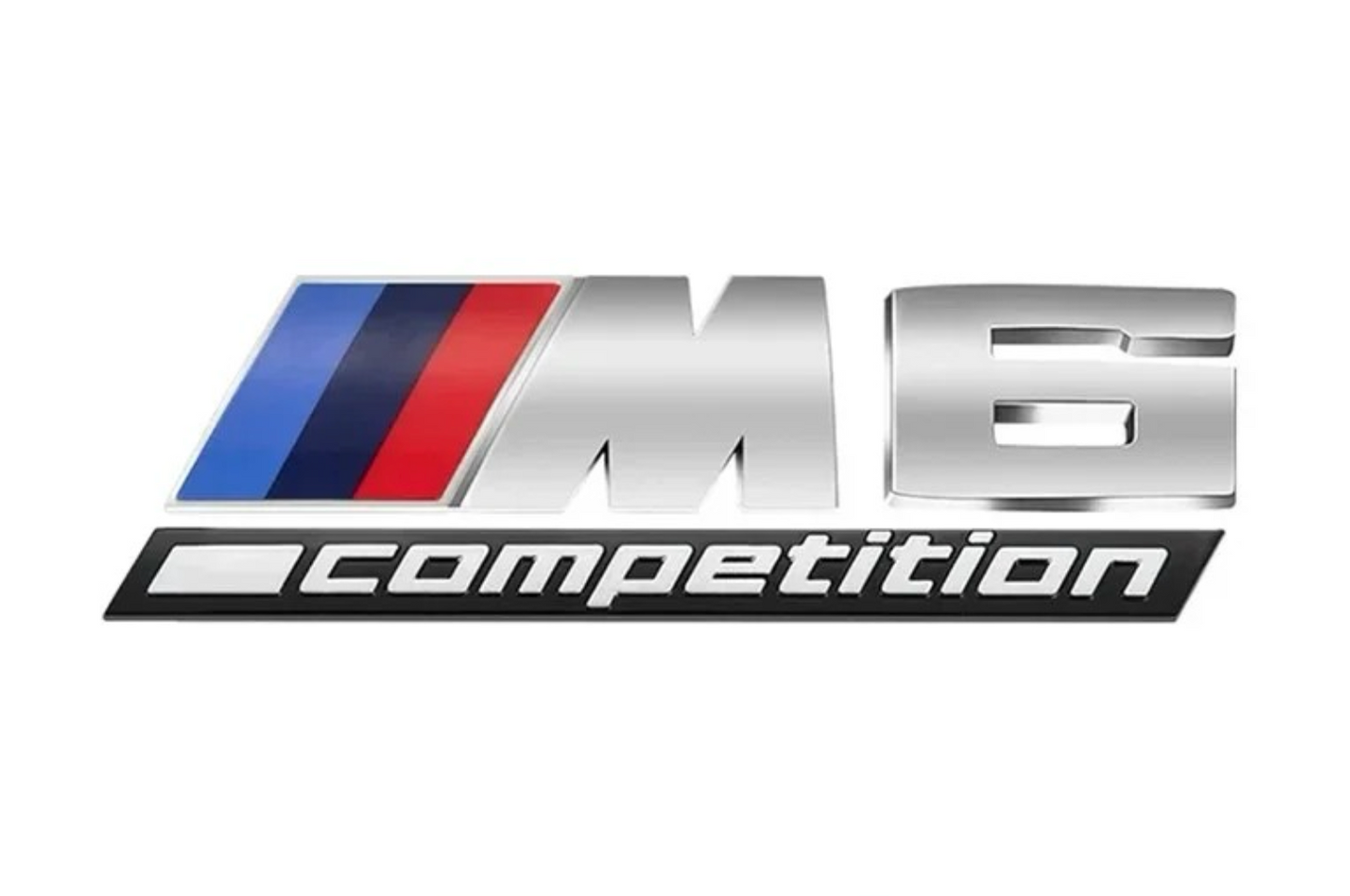 Emblema traseiro /// m concorrência (M1, M2, M3, M4, M5, M6 e M7) em Silver - BMW Compatível