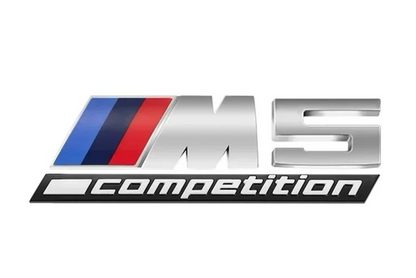 Emblema traseiro /// m concorrência (M1, M2, M3, M4, M5, M6 e M7) em Silver - BMW Compatível