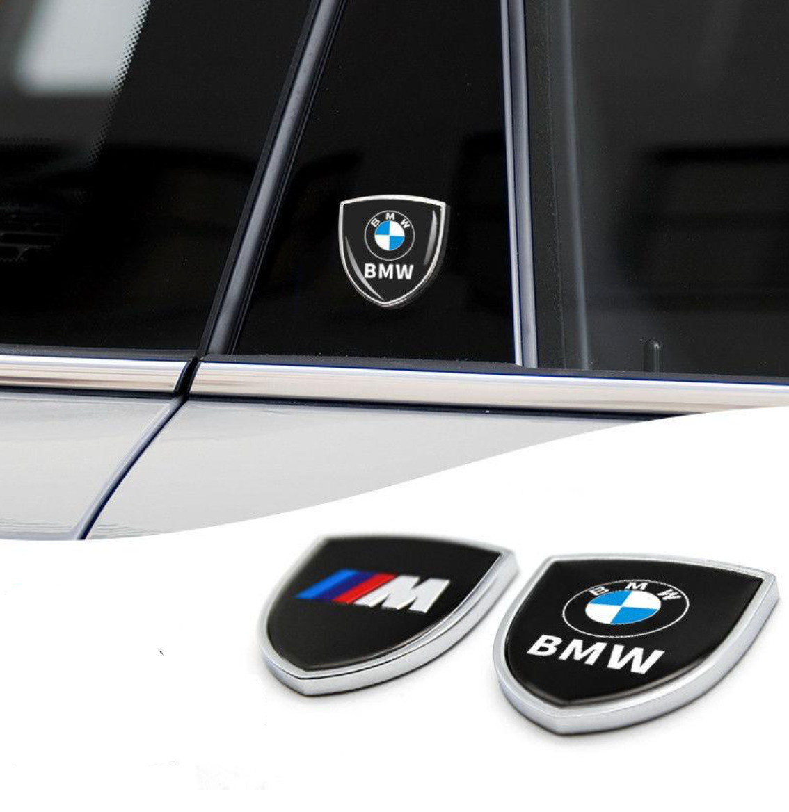 BMW /// m shield adhesive emblems - details that speak for you