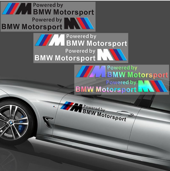 Pegatina “Powered by BMW Motorsport” ///M – Dale actitud racing a tu BMW