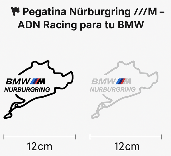 Pegatina Nürburgring ///M – ADN Racing para tu BMW