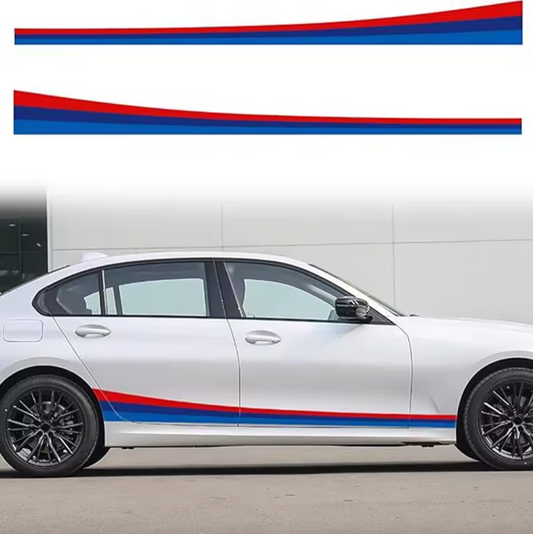Pegatinas, calcomanías ///M para BMW – Lateral Curvada o Multiusos (3 Colores)