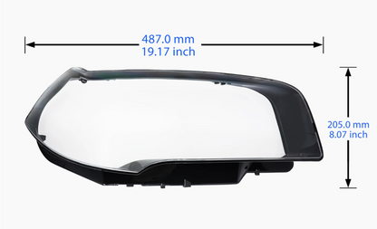 Set de Tulipas para Faros BMW X3 E83 (2004-2010) – Cubierta de Lente Transparente Izquierda o Derecha en Policarbonato