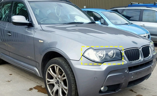 Set de Tulipas para Faros BMW X3 E83 (2004-2010) – Cubierta de Lente Transparente Izquierda o Derecha en Policarbonato