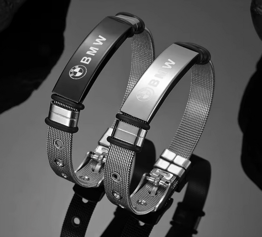 Pulsera metálica ajustable para BMW