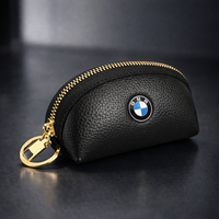 Monedero / Llaverero BMW de Piel con Cremallera (Negro, Azul y Blanco) – Estilo Premium