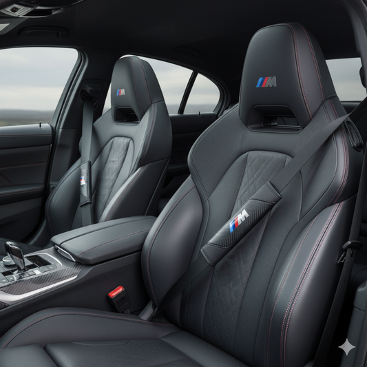 Sicherheitsgurtblocks mit Emblem /// M von Kohlefaser für BMW