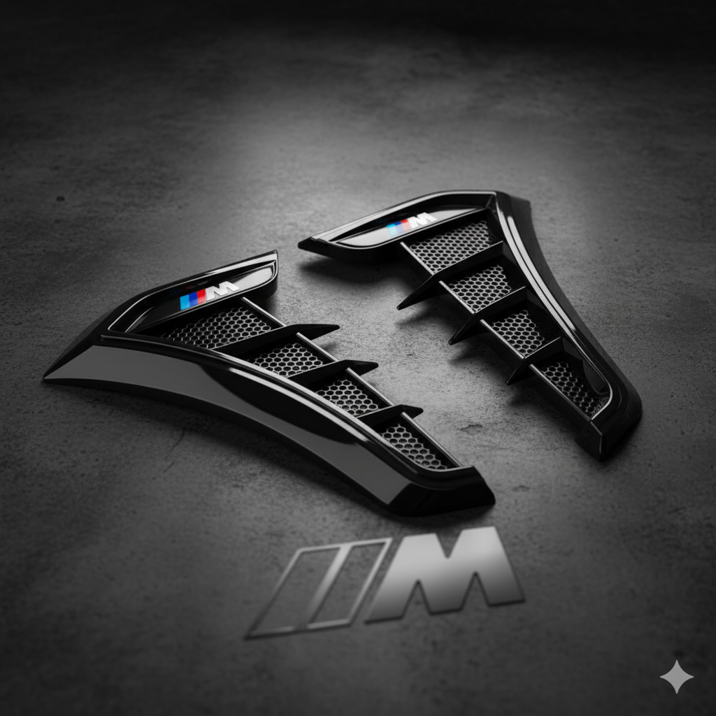 Imitación Entradas de Aire para Aleta Delantera BMW ///M – Negro o Efecto Carbono