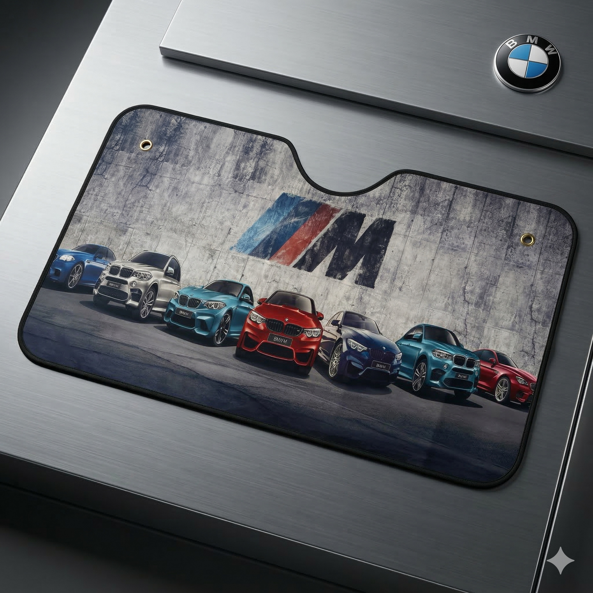 Pieghevole parasole 130x70cm per BMW - protezione solare con disegni esclusivi