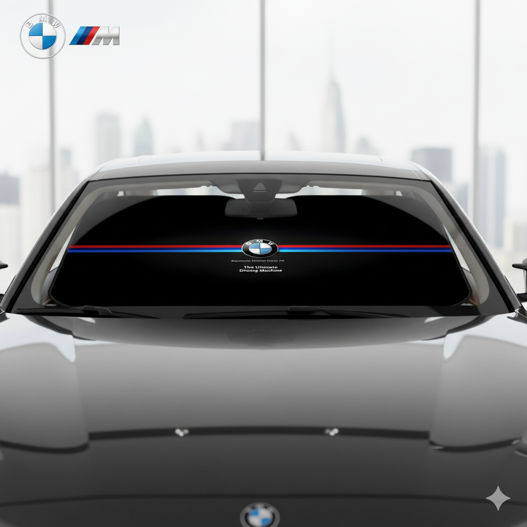 Parasol Plegable 130x70cm para BMW – Protección Solar con Diseños Exclusivos