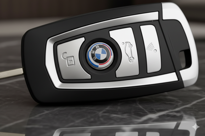 Emblema adhesivo logo BMW 50 Aniversario para las llaves originales de BMW.
