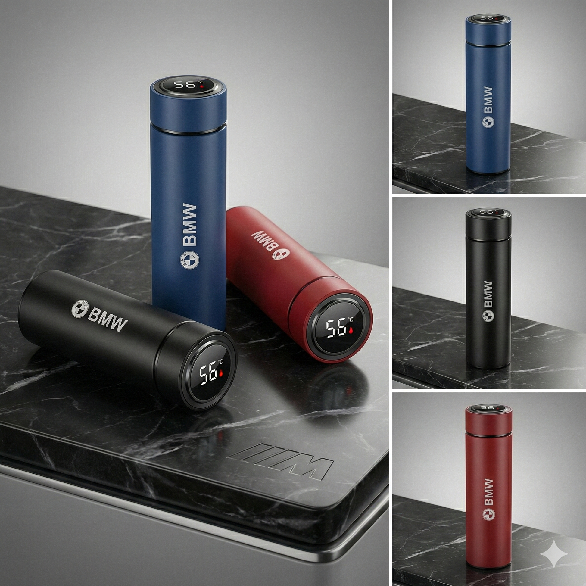 Thermos intelligent BMW avec indicateur de température