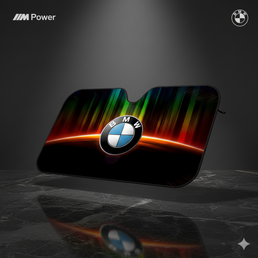 Parasol Plegable 130x70cm para BMW – Protección Solar con Diseños Exclusivos