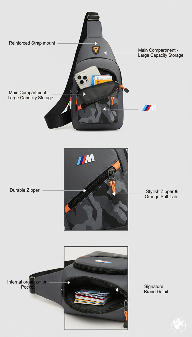 Bandolera, Mochila, Bolsa Casual BMW M