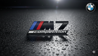 Emblema Trasero ///M competition (M1, M2, M3, M4, M5, M6 y M7) en Negro – Compatible con BMW