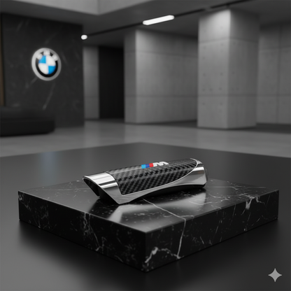Cubierta para palanca de freno de mano BMW ///M – Efecto carbono, adhesiva y deportiva