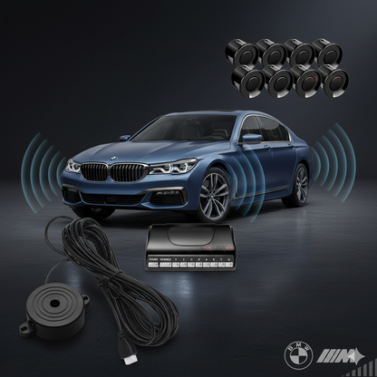 Kit de Sensores de Aparcamiento 8 Zonas con Alerta Sonora – Sistema Universal de Asistencia al Estacionamiento