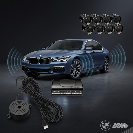 Kit de Sensores de Aparcamiento 8 Zonas con Alerta Sonora – Sistema Universal de Asistencia al Estacionamiento