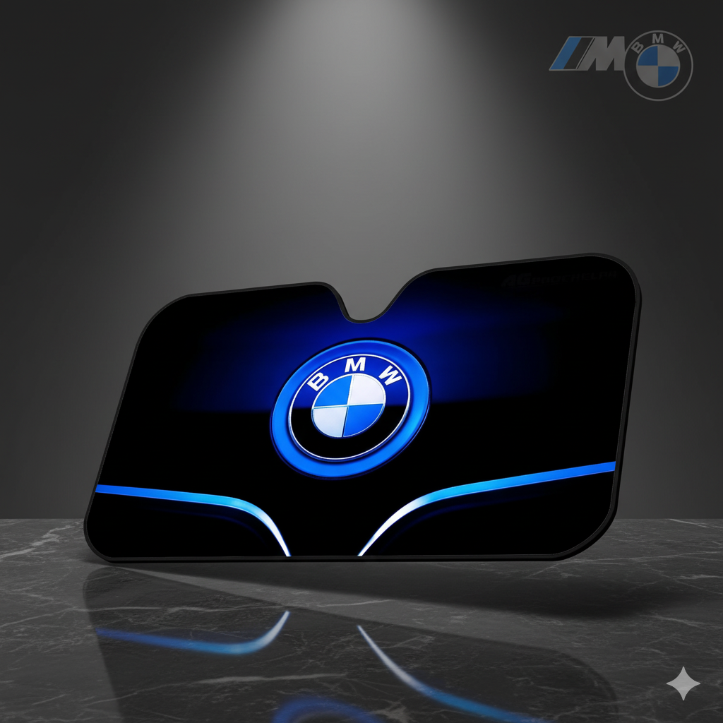 Parasol Plegable 130x70cm para BMW – Protección Solar con Diseños Exclusivos