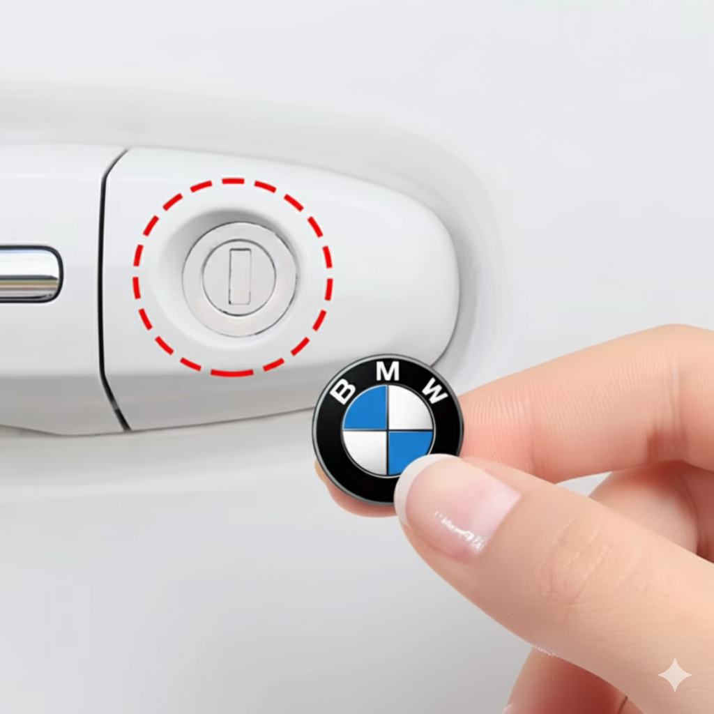 Lock- und Griffabdeckungen mit BMW -Logo für Autotüren - 2 Einheiten -Packungen