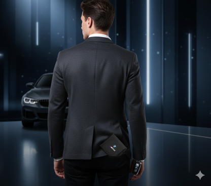 Cartera Estilo BMW ///M con Acabado Carbono – Compacta, Elegante y Funcional