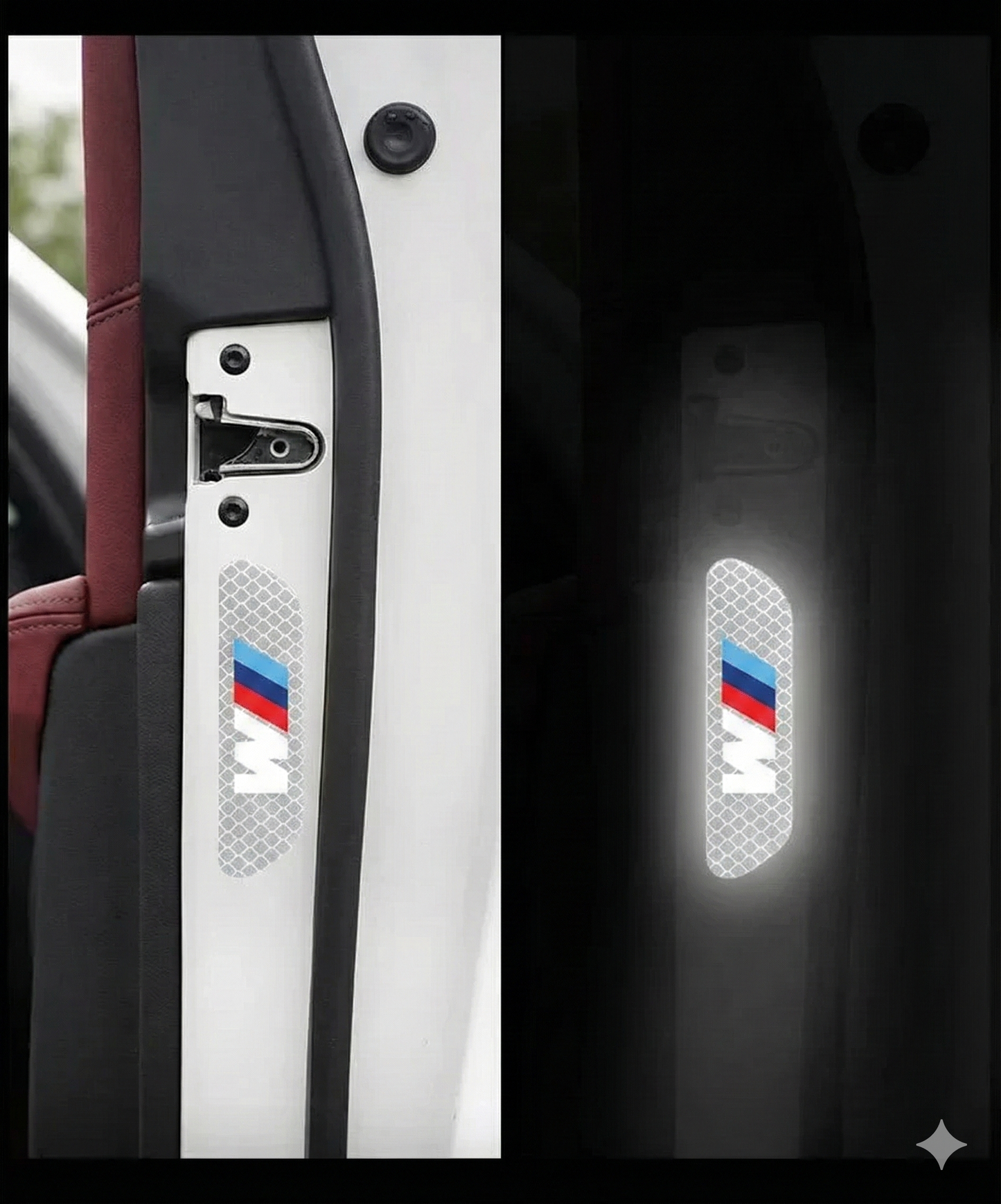 Refletores de segurança para portas BMW e ///M
