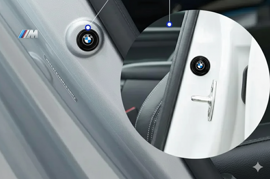 Pegatinas Amortiguadoras de Puerta Insonorizadas para BMW con Logotipo BMW o ///M