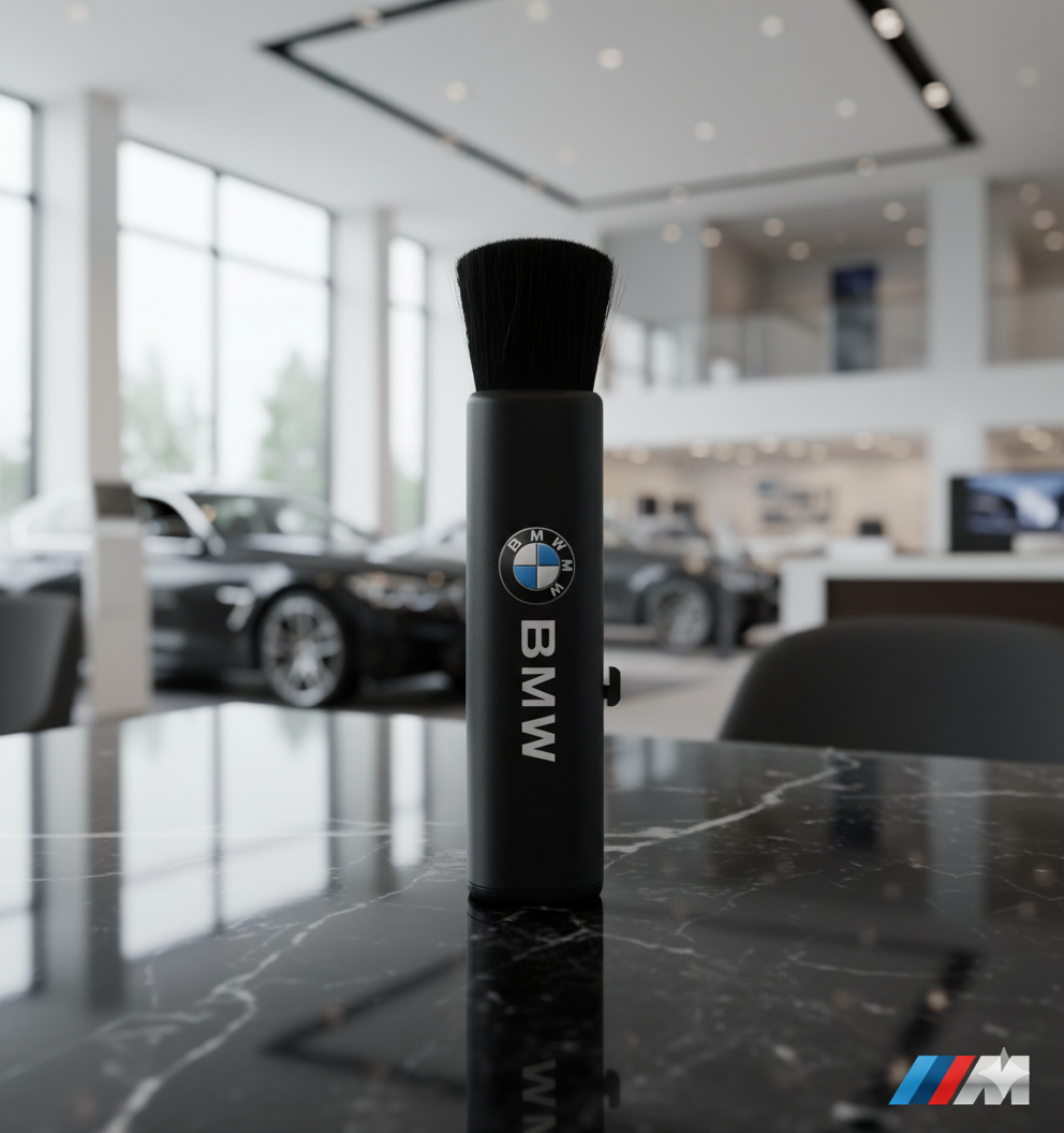 Brosse de nettoyage premium avec BMW ou // M - conception compacte et rétractable