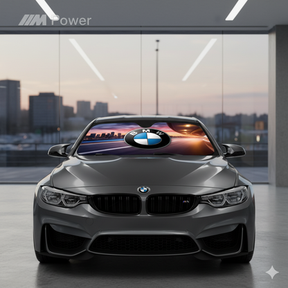 Parasol Plegable 130x70cm para BMW – Protección Solar con Diseños Exclusivos