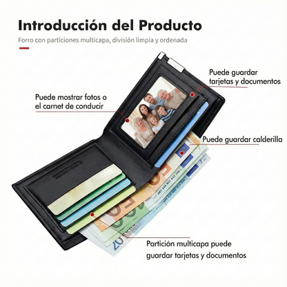 Carteira BMW M com Design Exclusivo - Cor Preta