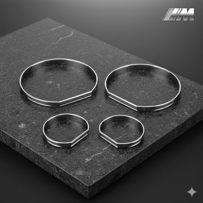 Set de Embellecedores Cromados para el Cuadro Instrumental BMW E46 – Toque Premium