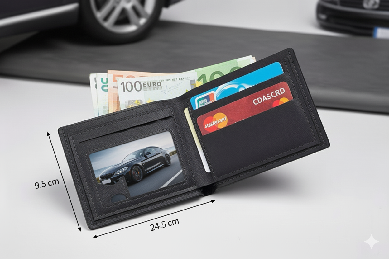 Cartera Multifuncional de Cuero BMW ///M