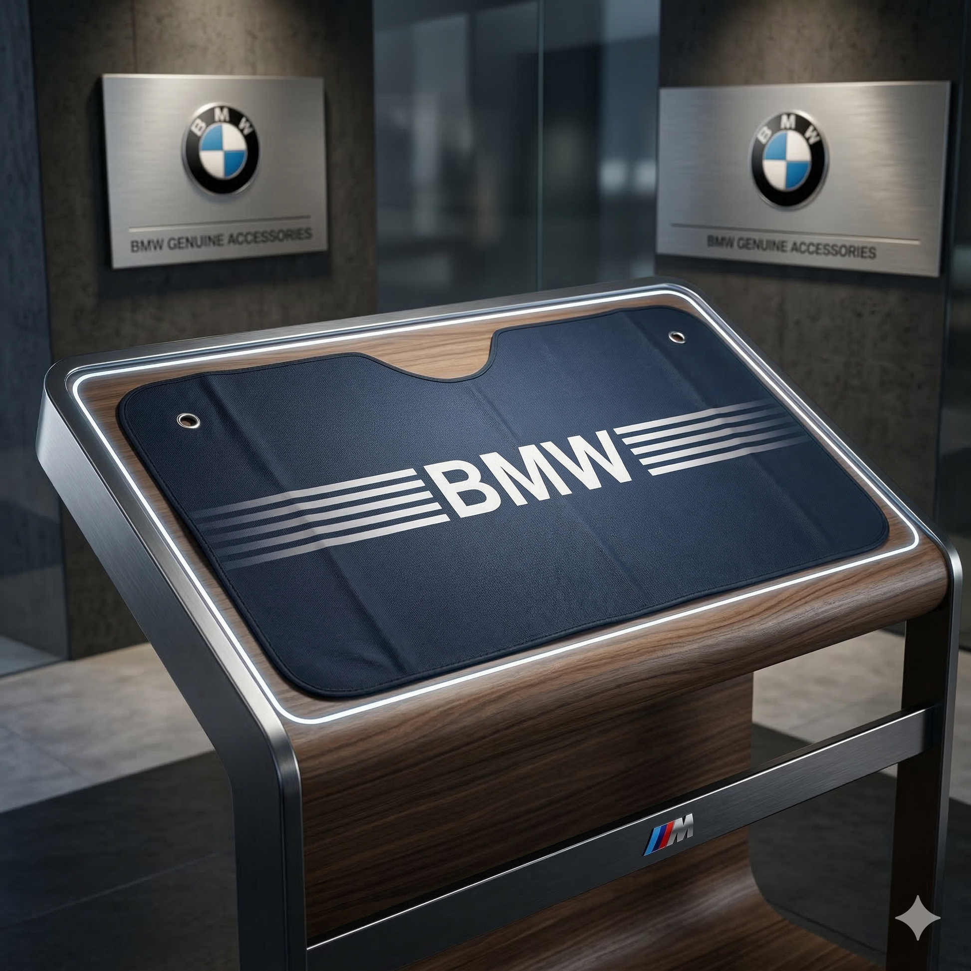 Pieghevole parasole 130x70cm per BMW - protezione solare con disegni esclusivi