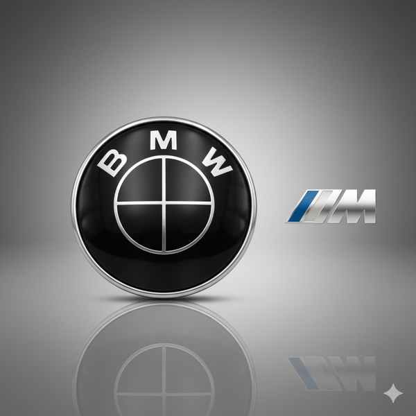 Emblema Logo BMW Negro – Delantero, Trasero, Tapabujes y Volante (Varias Medidas)